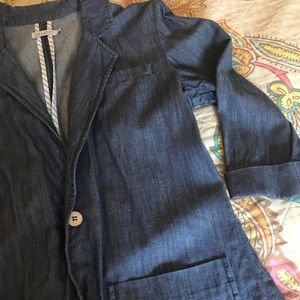 Lark & Wolff Urban Outfitters Long Denim Blazer S